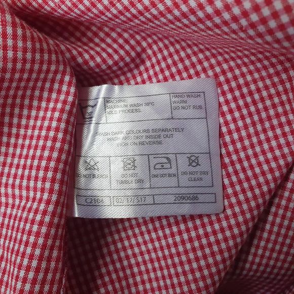 Mens Shirt James Pringle Red Check Short Sleeve Casual UK XL - Picture 6 of 6